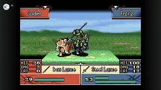 Franz Great Knight Critical Hit - Fire Emblem Sacred Stones