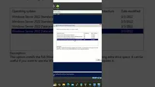 Installing Windows Server 2022     #shorts  #windows #windowsserver #installation