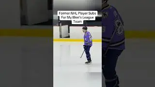 Former NHL Player Subs In Men&rsquo;s League🔥 #hockey #icehockey #menleague