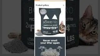 Boxie Probiotic Cat Litter, 40 Day Odor Control, Clumping Clay Kitty Litter, Odor Eliminating Probio