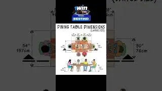 DINING TABLE DIMENSIONS #shorts #civilengineering065 #viral