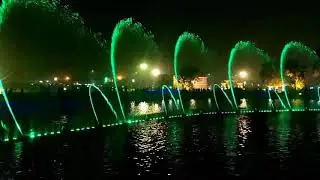 Fountain dancing on 14 August Minar-e-pakistan