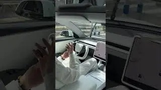 Driving with the whole WHITE🤍#tesla #steeringwheel #driving