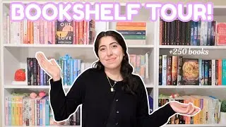 my ENTIRE book collection | bookshelf tour 250+ books 