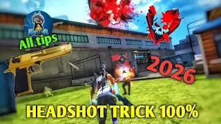 Headshot trick 100% 🔥 working लगातर headshot lagegaa #viral #ffheadshots #tricks #fftricks 