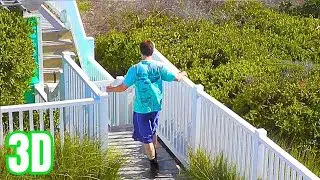 There's Brett! He's Going To Check Out The Waves in 3D
