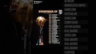 INTERCONTINENTAL CUP ALL CHAMPIONS #fifa #intercontinentalcup #champions #foot #parissaintgermain
