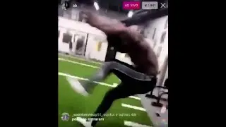 Antonio Brown's Head Cracked (INJURY-GRAPHIC) During Gym Workout Accident Live On Instagram!