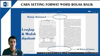 CARA SETTING MS WORD BOLAK BALIK UNTUK PRINT BUKU/SKRIPSI