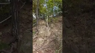 Towards the top of the mountain - the start of the steep track
