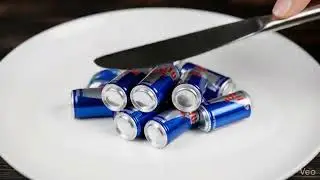 Redbull can ASMR 😱 | Ultra-Smooth Scale Food Illusion&rdquo;Get ready #redbull #asmr #2026 