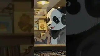 Late Night Vinyl Shop 🌙🐼 | Cozy Lofi Beats for Relax & Study #lofi #viral #shortvideo #shorts #love