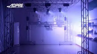 Moving Head LED RGBW Par Light Mini Strobe DMX 512 Disco Light with Auto Voice Mode for Disco Party