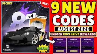 NEW REDEEM CODE ASPHALT LEGENDS UNITE 6 AUGUST 2026 || ASPHALT LEGENDS UNITE CODES 2026 || ASPHALT