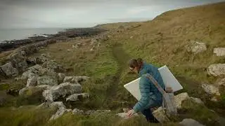 Pearl Catcher - Latest Painting  - Inspired by Nature (Ruin with a View)