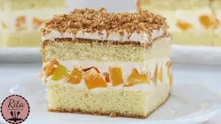 CIASTO BIAŁA DAMA z brzoskwiniami | rita creative