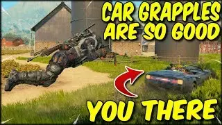 GRAPPLING IN TO CARS IS SO MUCH FUN! COD BLACKOUT SOLO WIN!