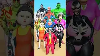 Super Heroes DOMINO EFFECT THE AMAZING | Marvel Toys #funny #spiderman #funnyvideo  #shorts