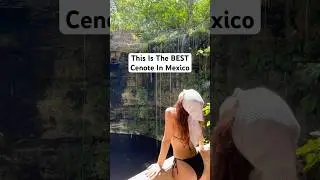 Cenote Saamal is the BEST cenote in Mexico! #cenote #mexico #adventure #waterfall #travelmexico