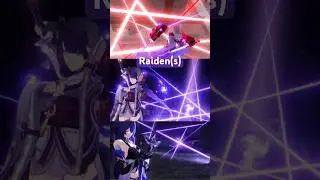 Similarity of Raiden Mei - Raiden Shogun - Acheron attack #raidenshogun #acheron