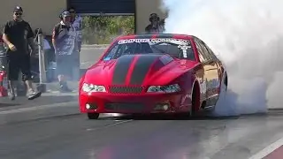 MORAN MOTORSPORTS SCF RACE CARS TWIN TURBO MUSTANG TESTING AT SYDNEY DRAGWAY 19.2.2016