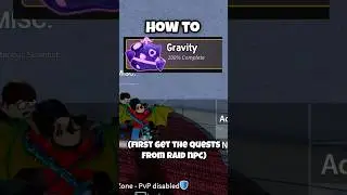How to Upgrade Gravity in Blox Fruits #roblox #bloxfruits