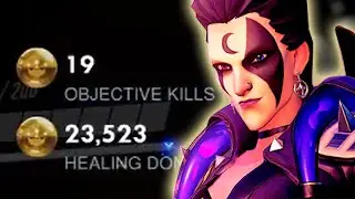 23K HEALS! TESLA MOIRA GOD! GAMEPLAY OVERWATCH SEASON 27 TOP 500