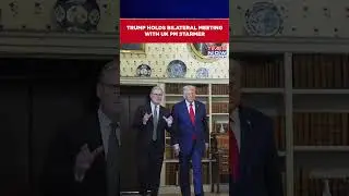 Trump's Historic UK Visit: US President Holds Bilateral Meeting With UK PM Starmer #shorts