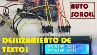 MOVIMIENTO DE TEXTO DISPLAY 16X2 || AUTO SCROLL
