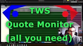 How to use the IBKR Quote Monitor (TWS Platform)