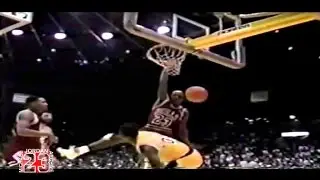 Michael Jordan In Your Face Dunk on Orlando Woolridge!