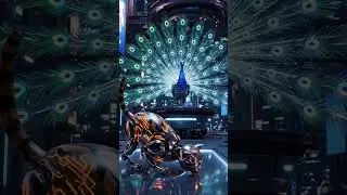 robotic cat and peacock in dance floor #catdance #aivideo #cat #peacock