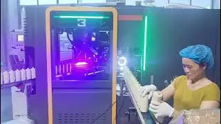 Oval Plastic Bottle Full Servo CNC Screen Printer Plasma Treatment CNC02