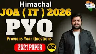 HP JOA ( IT ) 2026 | PYQ Series ( Class - 2) | 2021 Paper | Computer Questions #hpjoait #hpjoait2026