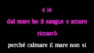 Io dal Mare - C. Baglioni - Testo - Lyrics
