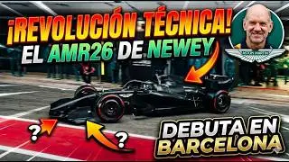 Aston Martin lights up Barcelona with the track debut of the AMR26