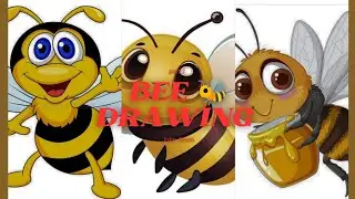 Haw to draw a bee 🐝fun drawing tutorial for all age's 