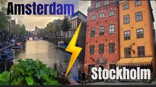 Amsterdam versus Stockholm | Travel vlog | Places to visit video
