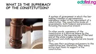 Supremacy of the Constitution | Civic Education | JSS3 | 2nd Term