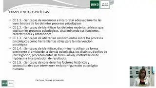 PSICOLOGÍA DEL DESARROLLO - UNED - T1 - P.TOMAS