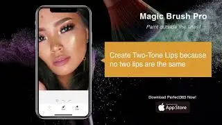 Get Two-Tone Lipstick with Magic Brush Pro I Perfect365
