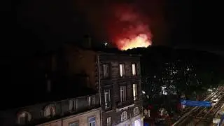 Bordeaux : un garage automobile ravag&eacute; par les flammes.