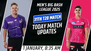 BBL 2025-26 Match 31 | Hobart Hurricanes vs Sydney Sixers | Stats | #BBL #Live #trending