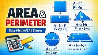 Area and Perimeter | All Shapes Formulas with Examples | Easy Maths @TheCivilMindset.98 