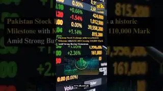 PSX achieves a historic milestone with KSE-100 Crossing 110,000 Mark Amid Strong Buying Momentum.