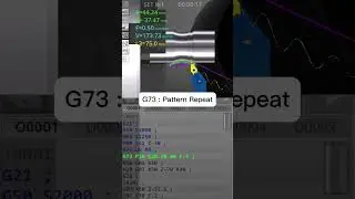 CNC Lathe G73 : Pattern Repeat Cycle #shorts #cnc #machine
