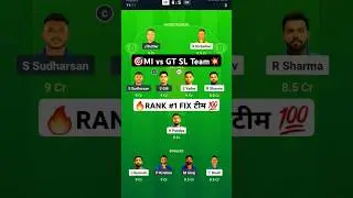 Mumbai Indians vs Gujarat Titans Dream11 Prediction team today || MI vs GT || #ipl #dream11 #mivsgt