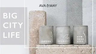AVA & MAY: Concrete Candles New York City, London und Sydney