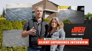 Stamped Concrete Finish | Full Process Client Interview