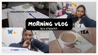 Morning Vlog || A Day in My Life as a BCA Student ☀️ || #shreyazodge